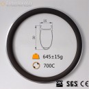700C 50x25mm Clincher Alloy Brake Surface Carbon Road Bike Rim